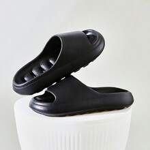 3/1 Pair Of Special Slippers For Bathroom, Unisex Solid Color Breathable Open-Toe Slippers, Suit For Back To School, Comfortable And Non-Slip EVA Slippers, Porous Design Of The Whole Shoe, Breathable And No Water Accumulation Inside The Shoe - Multicolor - View 33