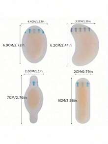 1pc/10pcs Set, Gel Transparent Invisible Anti-Friction Pads, Heel Pads And Forefoot Gel Pads, 4 Shapes Hydrogel Pads, Suitable For High Heels, Foot Care Essential, Soft Heel Protection Pads, Waterproof Bandages - Multiple Styles - View 9