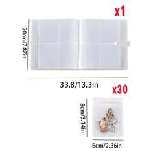 Sách sắp xếp trang sức, sách đựng trang sức khi đi du lịch, hộp đựng bông tai, sách đựng trang sức trong suốt. - Nhiều màu - Xem 17