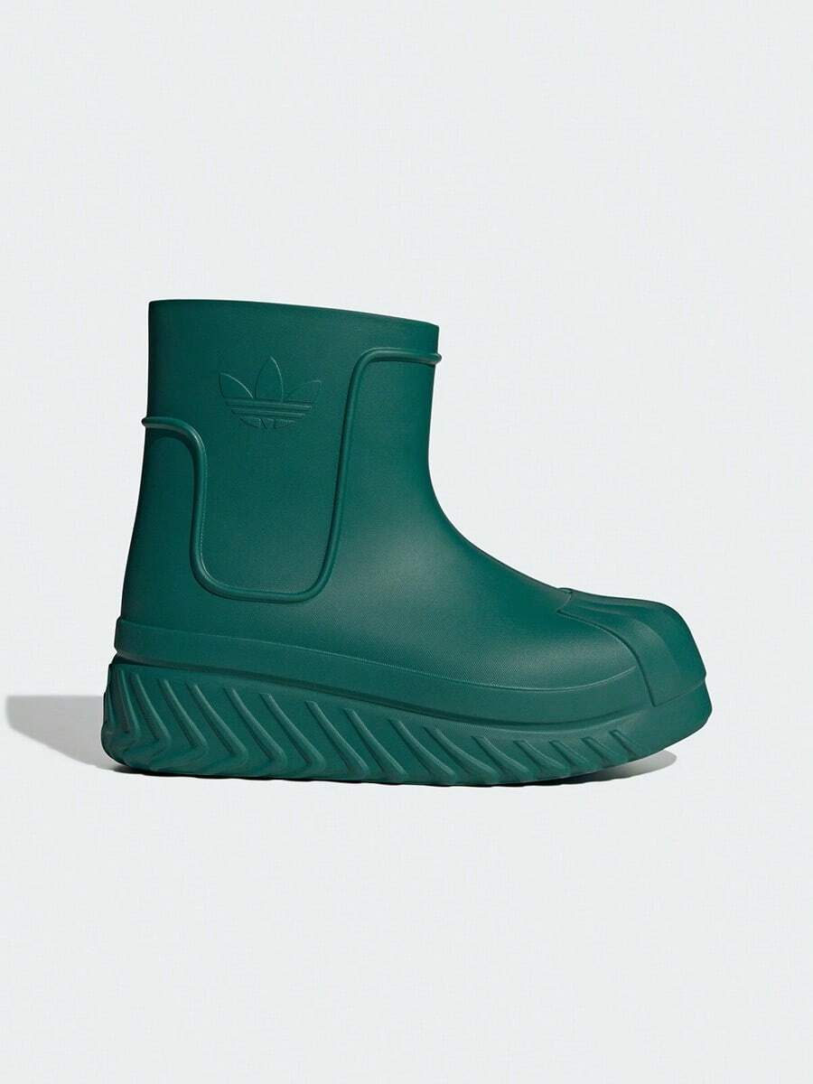 Adidas Women's Fashionable & Comfortable Casual Boots, Classic Shell Toe Thick Sole Boots, Suitable For Spring & Autumn, IE0390 - Dark Green - View 1