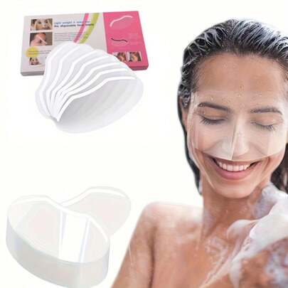 100 chiếc khẩu trang PVC unisex, cần thiết cho các tiệm làm tóc dành cho người lớn, dụng cụ bảo vệ da mặt bằng nhựa dùng một lần khi tắm/cắt tóc/chống nắng.