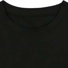 gracioso, si mi boca no lo dice, mi cara definitivamente lo hará. Camiseta gráfica de talla para mujer. WMG7 - Negro - Ver 5