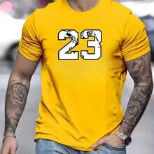 Men's Classic Short-Sleeve T-Shirt 30.1 Summer - 黃色 - 查看 1