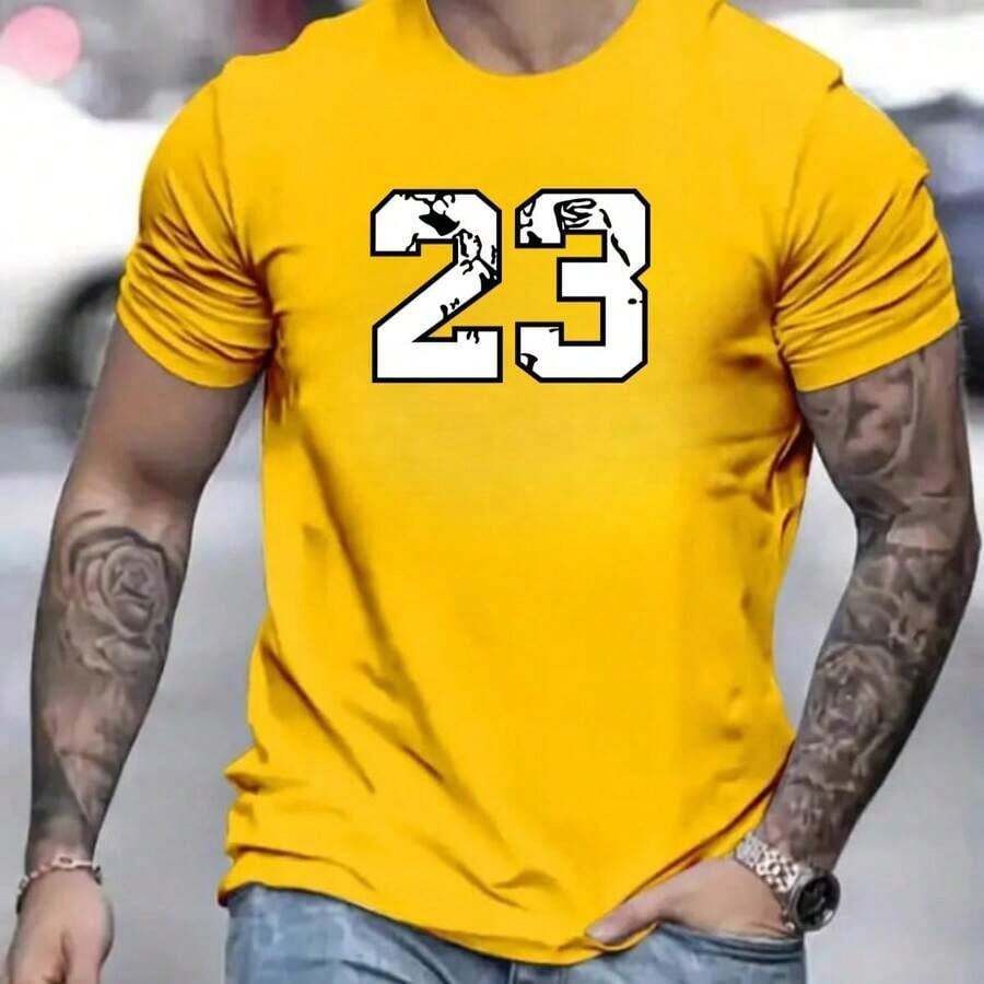 Men's Classic Short-Sleeve T-Shirt 30.1 Summer - 黃色 - 查看 1