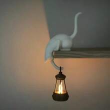 一款猫形壁钩，造型为一只倒挂的猫咪，一只爪子伸出来。这只猫可以用来挂钥匙、吊坠和其他小物件。 - 查看 2