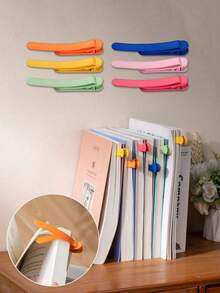1pc Automatic Page Turning Soft Silicone Bookmark, Multifunctional And Minimalist Design, Suitable For Books, Notebooks, Maps, Ideal Gift For Students And Children To Encourage Learning - Multicolor - View 2