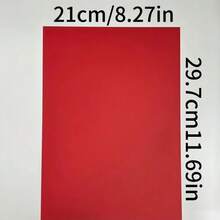 15张红色加厚卡纸，A4尺寸250克彩色硬卡纸，可裁剪，用于制作卡片、邀请函、信封、DIY，适用于任何节日——圣诞节、万圣节等。 - 卡紙 - 查看 2