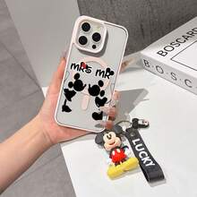 This Disney Mickey Mouse Pattern Lanyard Phone Case Features A Strong Magnetic Closure And Full Coverage Of Acrylic And TPU Material. It's Shockproof, Lightweight, And Suitable For IPhone17/16/11/13/15/15 Plus/15 Pro/15 Pro Max/12/14 Pro Max/11 Pro Max/12 Pro/12 Pro Max/13. It's A Popular Birthday Gift, Business Gift, Durable, Stain-Resistant, And Fingerprint-Resistant New Phone Case For Men And Women. It Also Includes A Mickey Mouse Phone Case And Mickey Mouse Doll Bracelet. Compatible With SamsungGalaxy S20, S21, S22, S23, And S24 Series. It's The Perfect Gift For Friends And Family. This Stylish Phone Case Is Fun, Lightweight, And Durable. IPhone17 Pro Max Phone Case, Minnie Phone Case. - Clear - View 7
