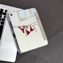 1 bao đựng máy tính bảng màu đỏ in họa tiết đẹp mắt, phù hợp với iPad thế hệ thứ 10 10.9 inch 2022/Air 13 (M3 2025)/Air 11 (M3 2025), tương thích với máy tính bảng , Honor. - Nhiều màu - Xem 9
