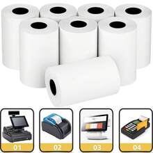 2 1/4 英寸 x 50 英尺热敏收据纸卷，POS 收银机纸卷，收据纸，POS 打印纸 - 查看 1
