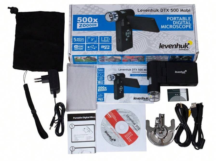 Microscopio digital Levenhuk DTX 500 Mobi - Blanco - Ver 1