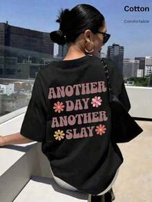 Women T-Shirts - Black - View 7