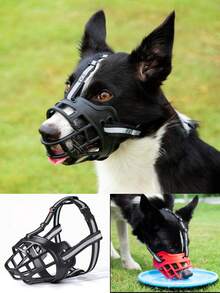 1PC Durable And Sturdy Dog Muzzle, Effectively Prevents Barking And Foraging. Made Of Soft High-Quality Material, Suitable For Small, Medium To Large Dogs. Anti-Bite, Anti-Harassment, Multiple Sizes Available, Ideal Pet Muzzle Protection - Multicolor - View 2