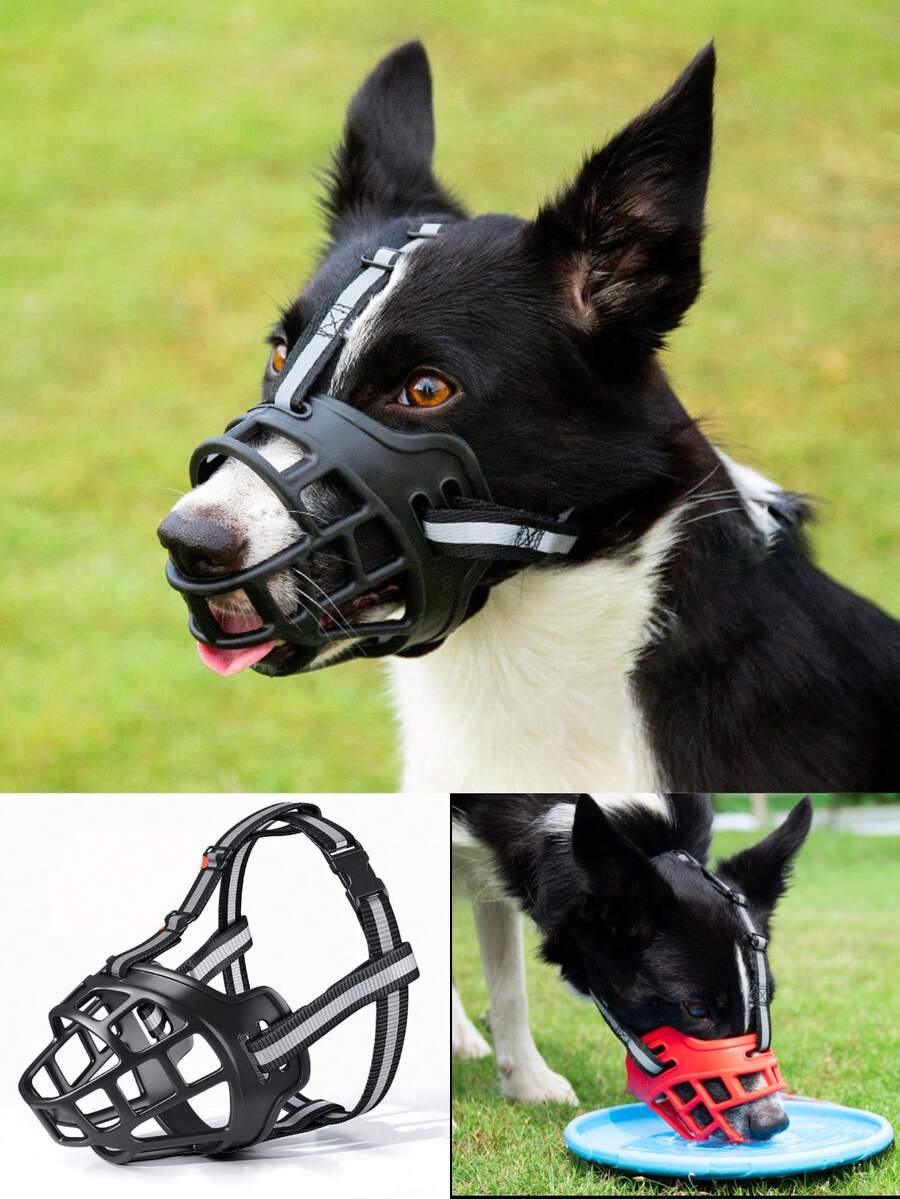 1PC Durable And Sturdy Dog Muzzle, Effectively Prevents Barking And Foraging. Made Of Soft High-Quality Material, Suitable For Small, Medium To Large Dogs. Anti-Bite, Anti-Harassment, Multiple Sizes Available, Ideal Pet Muzzle Protection