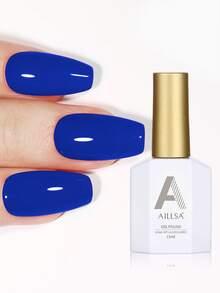 AILLSA Elisa皇家蓝凝胶指甲油，15毫升/瓶，速干，适合在家DIY美甲或作为礼物赠送 - 藍色 - 查看 9