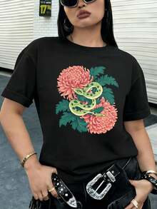 Women T-Shirts - Black - View 2