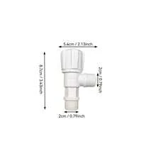 Vanne d'angle à corps principal renforcé, interface universelle 1/4", anti-goutte et anti-fuite, convient pour la cuisine, la salle de bain, le balcon, le chauffe-eau, les toilettes, l'arrivée d'eau de la machine à laver. Accessoire de quincaillerie durable pour l'amélioration de l'habitat - Multicolore - Voir 8