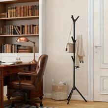 The Tree-Shaped Coat Rack Has 9 Hooks That Can Be Used To Hang Coats, Hats, Handbags, And Scarves, Saving Space In The Entryway, Office, Or Bedroom. It Is Suitable For Jackets And Coats And Is An Ideal Choice For Bedrooms, Living Rooms, And Other Spaces. - Black - View 2