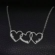 [Tùy chỉnh] 1 chiếc dây chuyền mặt dây chuyền thời trang nữ, dây chuyền hình trái tim tình yêu phong cách Bohemian thanh lịch cá nhân hóa, quà tặng ngày lễ cho bạn bè và gia đình. - Nhiều màu - Xem 12