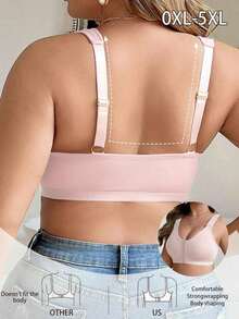 Women Plus Size Sports Bras - Brown - View 6