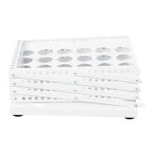4 Tier A4 Foldable Magazine Rack Iron Literature Display Organizer White Modern Office Storage Shelf, Slanted Design Book Holder For Waiting Room Reception Exhibition - View 10