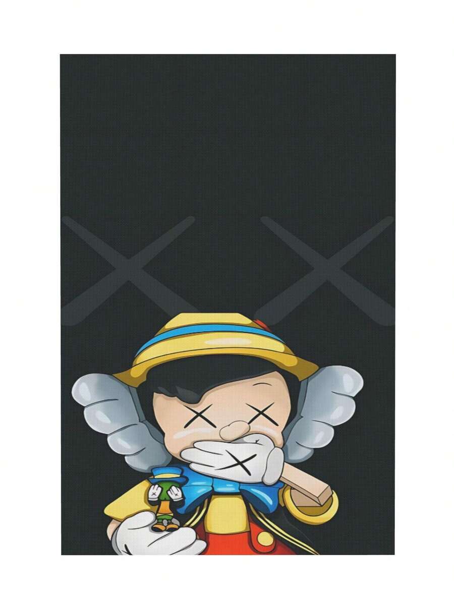 Kawss Kawaii Kaw Canvas Poster Cover With Decoration. A Perfect Choice For New Year's, Thanksgiving And Christmas And Also A Perfect Work Of Art For Decorating Rooms Kitchens Living Rooms Halloween Bathrooms Homes Walls And Bedrooms - 無框 - 查看 1