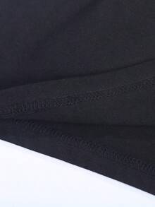 Camiseta con estampado de planetas, camisetas gráficas para mujer - Negro - Ver 4