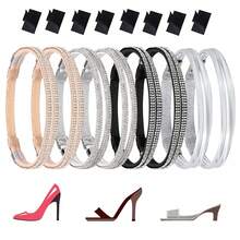 (1 Pair) High Heel Shoelaces, Suitable For Loose High Heels, Adjustable Elastic High Heel Straps - One Size Fits All - View 2