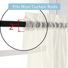 4-Piece Voile Sheer Light Filtering Curtains, Rod Pocket Drapes For Living Room & Bedroom, Soft Diffused Natural Light, Easy To Hang, Ideal Window Treatment & Room Divider - 綠色 - 查看 8