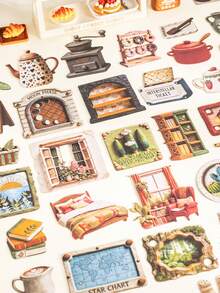 1 Pack 20pcs Faux Polymer Clay Small Object Stickers, Vintage Collage Decor For Photo Albums, Cards, And Journals - Polymer Clay Life Collection - View 4