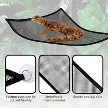 2pcs Bearded Dragon & Gecko Hammock - Breathable Mesh, Removable, Suitable For Large & Small Lizards And Snakes, Anole Lizards, Reptile Hammock - Multicolor - View 4