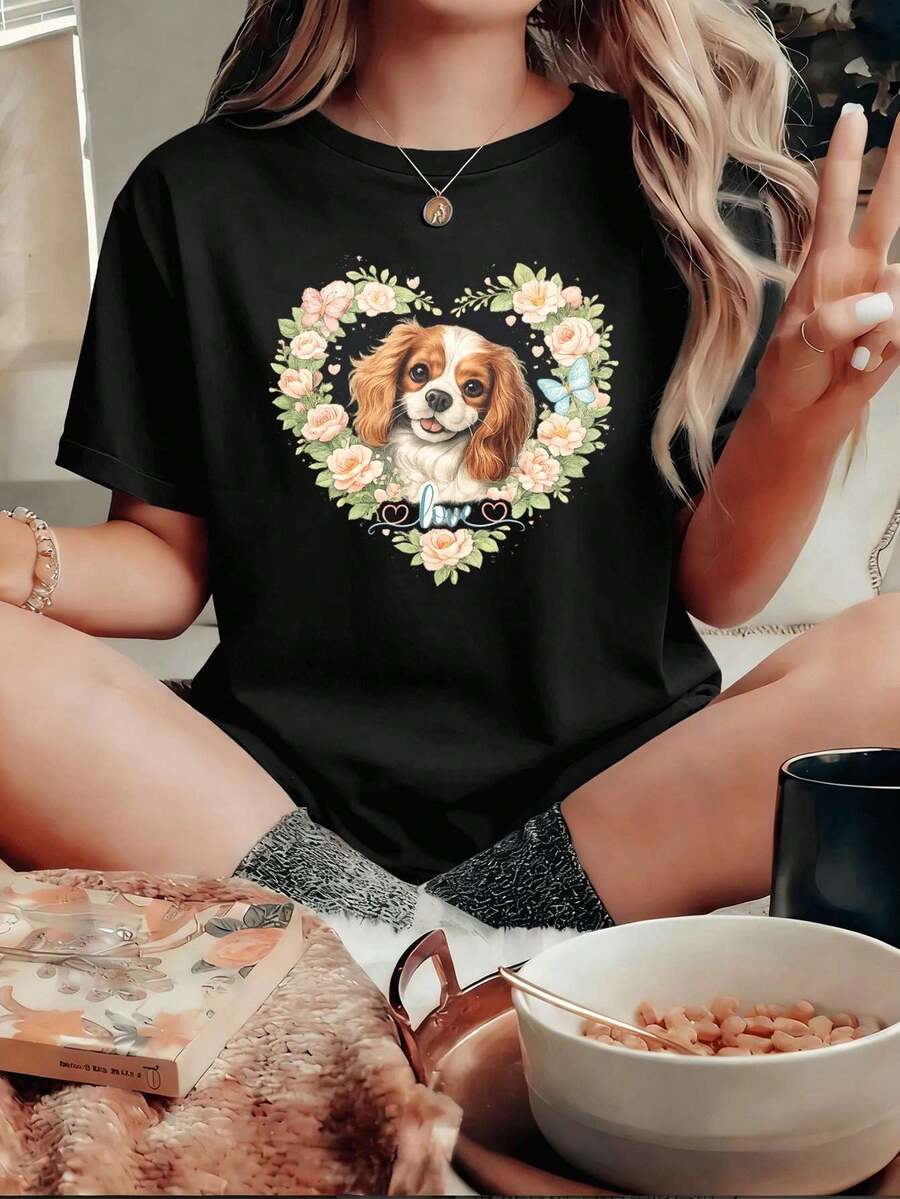 Women T-Shirts - Black - View 1