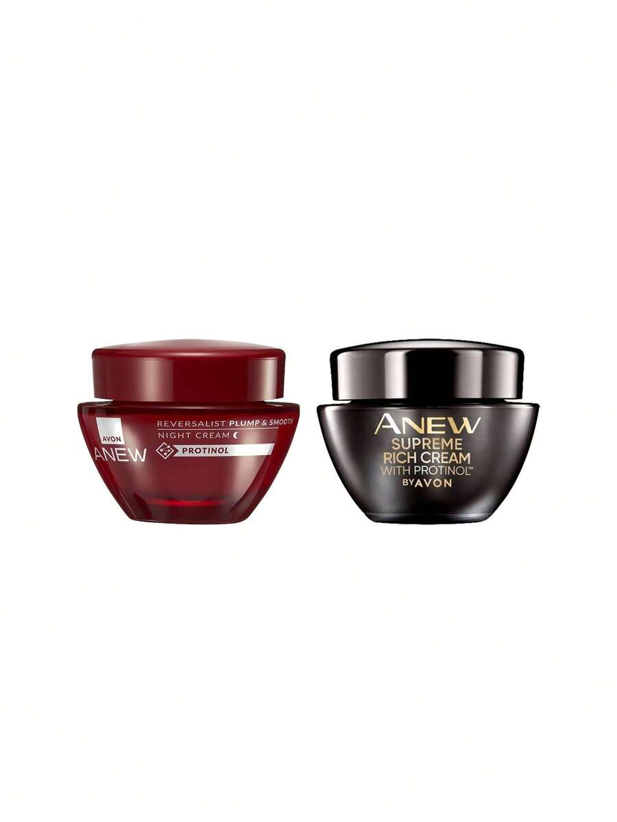 [Bundle] Anew Reversalist Plump & Smooth Night Cream 50 Ml + Supreme Rich Cream With Protinol 50 Ml - Anew - View 1