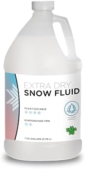 Froggy'S Flakes Snow Machine Fluid, Extra Dry Formula Snow Fluid With 30 Feet Float_Drop, 1 Gallon