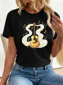 Women T-Shirts - Black - View 1
