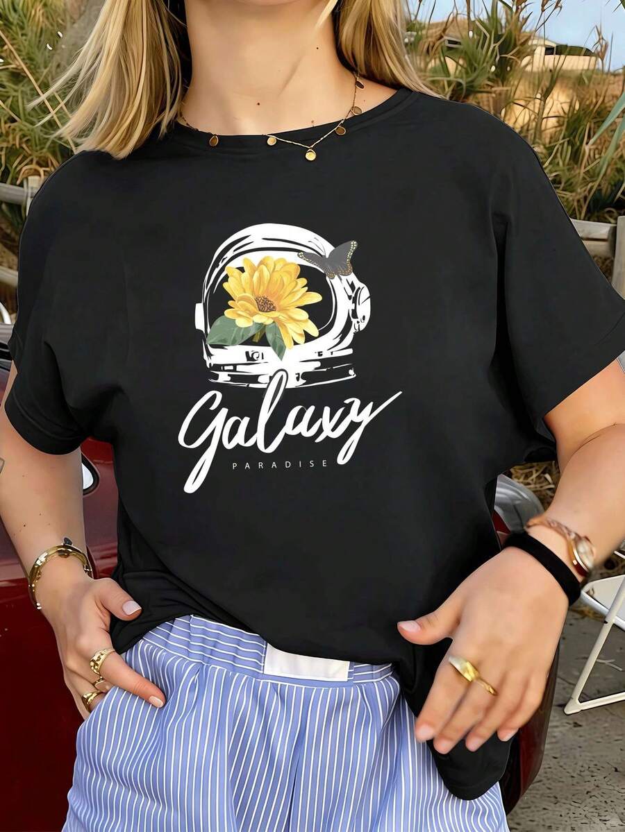 Women T-Shirts - Black - View 1