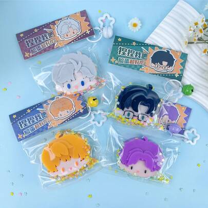 1 món đồ chơi bóp mềm hình nhân vật Love & Space, phiên bản Q-Version, đồ chơi giảm căng thẳng hình nhân vật nam chính, đồ chơi xúc giác hoạt hình mềm mại, đàn hồi chậm, đồ chơi bóp silicon dễ thương thích hợp để trang trí bàn làm việc, làm quà tặng, quà lưu niệm tiệc tùng, quà sinh nhật, quà tặng cặp đôi, quà Giáng sinh, quà tặng game thủ, vật dụng giảm căng thẳng thiết yếu.