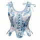 251117 Floral Corset In Blue