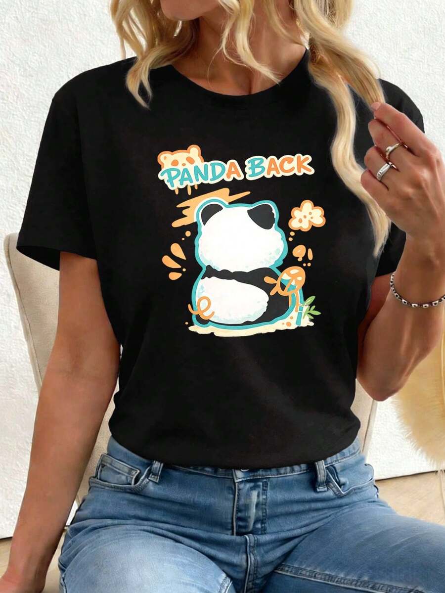 Women T-Shirts - Black - View 1