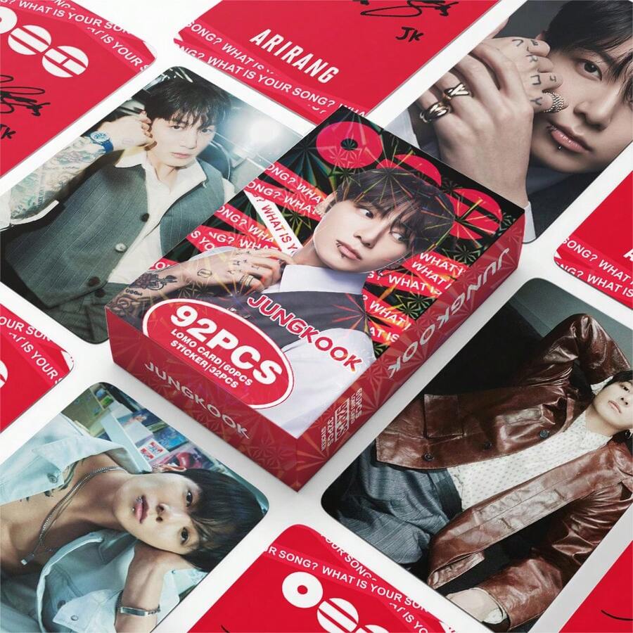 92pcs/Box Album ARIRANG (60pcs LOMO Cards + 32pcs Stickers), K-POP Fan Merchandise, SKZ Limited Edition Fan Goods, Collectible Photo Cards, Stickers, Holiday Gift - Multicolor - View 1