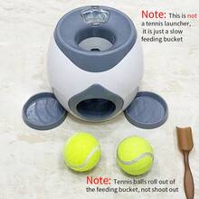 互動式狗零食分發玩具 - 非電動球落式益智餵食器，非球發射器，適合小型和中型犬訓練遊戲，慢食玩具與緩解無聊玩具，含2顆網球和1個湯匙 - 彩色 - 查看 7