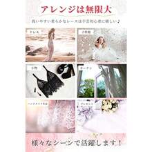 Lace Fabric Soft Polyester/ Non-Stretch Lace Fabric (Bury) - 赤ブルゴーニュ - チェックする 6