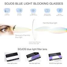 SOJOS Cat Eye  Glasses For Woman Hipster Metal Frame Womens Eyeglasses She Young SJ5027 - Black - View 4
