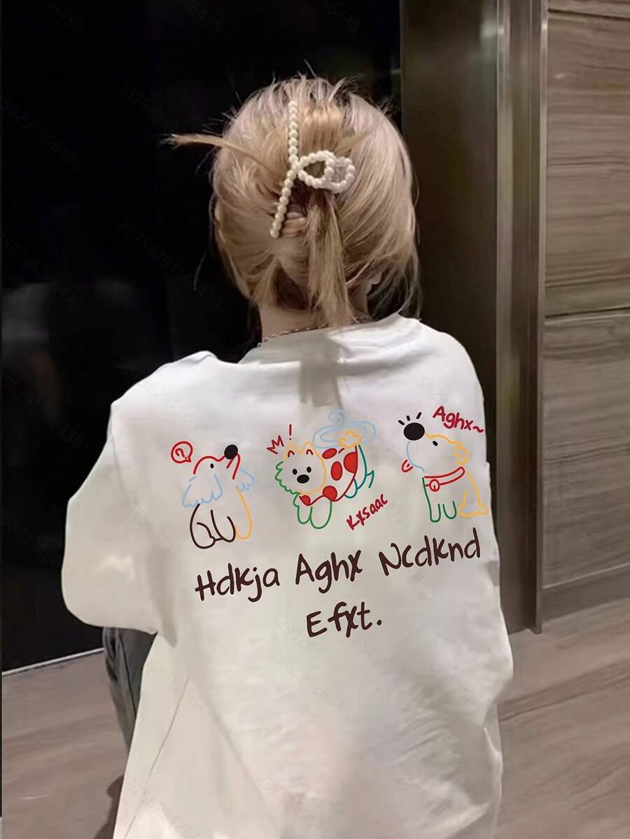 Women T-Shirts - [White] - View 1