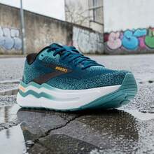 BROOKS Ghost Max 2 - Authentic High-Stack Running Shoes | Viral 2026 GlideRoll Rocker Technology | Premium DNA LOFT V2 Max Cushioning | High-End Orthopedic Support Trainers | Sophisticated Low-Drop Road Running Sneakers - Aqua - View 2