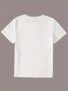 Camiseta elegante de manga corta para mujer "Día Nacional de España" con un distintivo estampado de mariposas y cuello redondo, adecuada para primavera, verano y otoño. Es una prenda moderna, versátil, casual y de estilo retro, ideal para el uso diario, vacaciones y desplazamientos, disponible en múltiples colores. Camiseta de manga corta cómoda y versátil. - Blanco - Ver 3