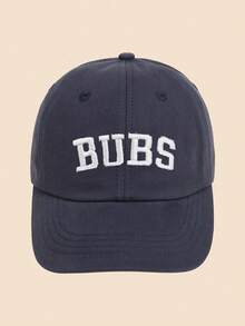 1pc "BUBS" Embroidered Baseball Cap, Fashionable Unisex Adjustable Outdoor Sun Hat, Suitable For Adults And Kids - BUBS - View 23