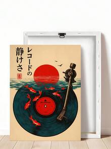 1张复古音乐印刷品，黑胶唱片艺术，日本相机广告印刷品，复古墙饰，吸烟女子，日式墙饰印刷品，独立海报，节日礼物，送给朋友的理想礼物，卧室艺术印刷品，客厅装饰，办公室装饰，厨房装饰，酒吧装饰，墙饰，墙面装饰，家居装饰，房间装饰，帆布墙饰，海报，带框墙饰，可选画框 - 1PCS - 查看 24