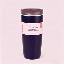 New Sliding Lid Insulated Coffee Cup, Stainless Steel Vacuum Bottle, Macaron Color Travel Mug, 12oz/20oz Sports Water Bottle - Multicolor - View 13