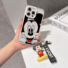 This Disney Mickey Mouse Pattern Lanyard Phone Case Features A Strong Magnetic Closure And Full Coverage Of Acrylic And TPU Material. It's Shockproof, Lightweight, And Suitable For IPhone17/16/11/13/15/15 Plus/15 Pro/15 Pro Max/12/14 Pro Max/11 Pro Max/12 Pro/12 Pro Max/13. It's A Popular Birthday Gift, Business Gift, Durable, Stain-Resistant, And Fingerprint-Resistant New Phone Case For Men And Women. It Also Includes A Mickey Mouse Phone Case And Mickey Mouse Doll Bracelet. Compatible With SamsungGalaxy S20, S21, S22, S23, And S24 Series. It's The Perfect Gift For Friends And Family. This Stylish Phone Case Is Fun, Lightweight, And Durable. IPhone17 Pro Max Phone Case, Minnie Phone Case. - Trong sáng - Xem 7